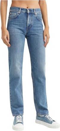 Haikure Cleo Relaxed Fit Jeans - Dames - Slim Fit Jeans - Blauw - W27 - Katoen - Jeans