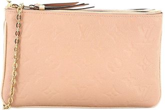 Louis Vuitton Double Zip Pochette Monogram Empreinte Leather (Authentic Pre- Loved)