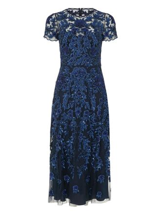 Temperley London Genevieve dress - women - Silk/Viscose/Elastane/Polyamide - 16 - Blue