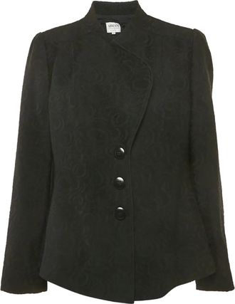 Armani Blazer met jacquard - Zwart