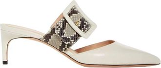 Bally Jemina 55 Buckle Pointed Toe Mules