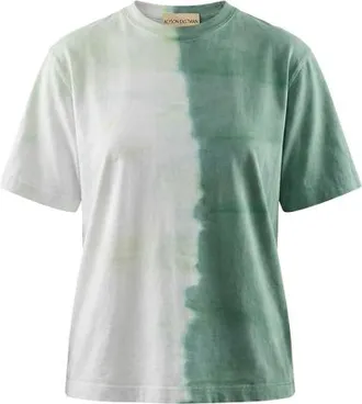 ALYSON EASTMAN Vintage Style Tee in White/green at Nordstrom, Size X-Small