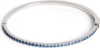 Coeur de Lion Eternal Love Silver Bangle in Multicolor at Nordstrom, Size 6.75