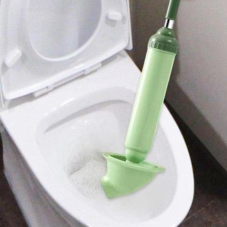 OEM Desatascador De Inodoro, Bomba Desatascadora De Wc, Pl&aacute;stico, Goma, Acero Inoxidable, Bomba Desatascadora De Wc, &Eacute;mbolo, Verde