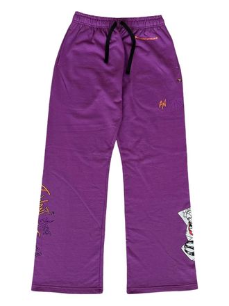 Chrome Hearts matty boy graphic sweatpants - men - Fabric - L - Purple