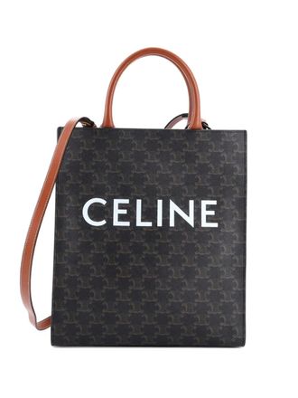 Celine Vertical Cabas Triomphe Coated Canvas Small tote bag - Brown