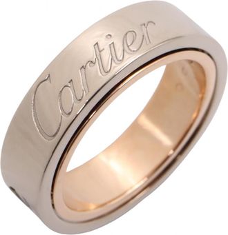 Cartier Gold Silver Pink Gold (18K) White Gold (18K) Band Ring (Pre-Owned)