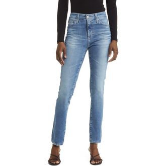 AG - Adriano Goldschmied Mari Mid Rise Slim Straight Leg Jeans in 18 Years Lakefront at Nordstrom Rack, Size 23