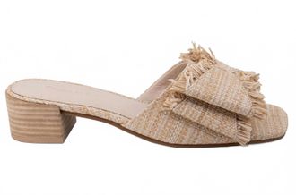 Chocolat Blu Womens Chip Raffia Sandals In Natural