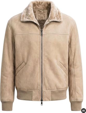 Giorgio Brato Bomber Oversize in Shearling - - Jackets - Uomo - Beige - L