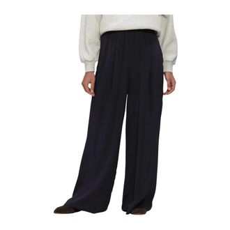 By-Bar Amsterdam Dames Broeken Nemo Satin Stripe Pants - Dames - Broeken - Bruin - Maat: L Satijn