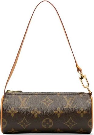 Louis Vuitton Borsa a mano Papillon Pochette con monogramma 1990-2025 - Marrone