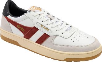 Gola Hawk Sneaker in White/Red Ochre/Black at Nordstrom, Size 11.5