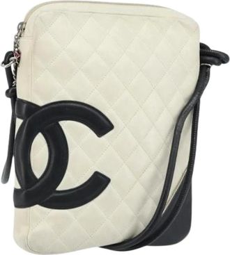 Chanel Pre-owned Cross Body Bags, female, White, Size: ONE SIZE Pre-owned Vintage Shoulder Bag