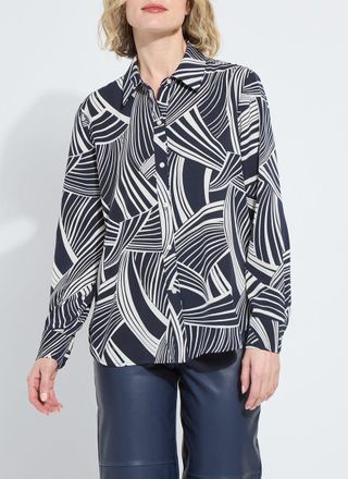Lyss&eacute; Parker Button Down Printed Shirt