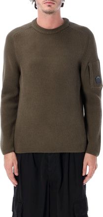 C.P. Company Ribbed Cotton Crewneck Sweater