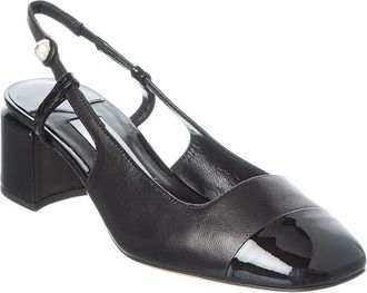 Jimmy Choo London Elisa SB 45 Leather Slingback Pump