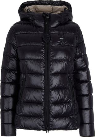 Blauer Black Caroll Water-Repellent Micro Rip Nylon Jacket