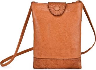 OLD TREND Lily Genuine Leather Structured Convertible Crossbody in Caramel at Nordstrom