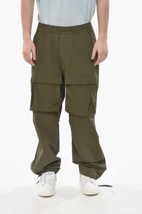 Givenchy Pantaloni Cargo in Nylon Stretch con Coulisse alla Caviglia Givenchy