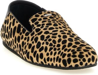 Giuseppe Zanotti Mens Multicolor Calfskin Slip-On Loafers