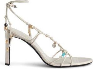 Zadig&Voltaire Alana Leather Ankle Strap Sandal in Flash at Nordstrom Rack, Size 10Us / 40Eu