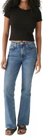 Michael Stars Mimi Crop Tee In Black