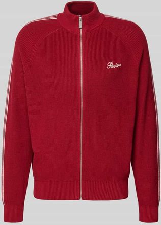 Review Regular Fit Jacke in Strick-Optik in Rot, Gr&ouml;&szlig;e XXL