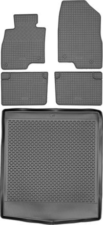 OEM Juego De Alfombrillas De Goma Para Coche Y Alfombrilla Para Maletero Para Mazda 6 Iii Sed&aacute;n (2013-2019)