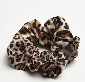 Simons Womens Leopard sheer scrunchie