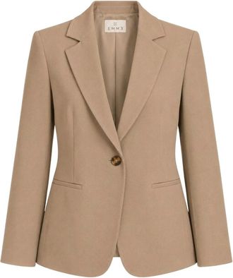 Emme Di Marella Emme DI Marella - Emmgiga1 Blazer - Dames - Jassen - Beige - Maat: S Poliester