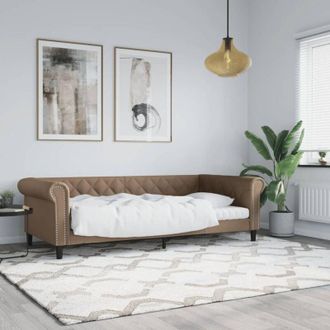 vidaXL vidaXL Letto da Giorno Cappuccino 80x200 cm in Similpelle
