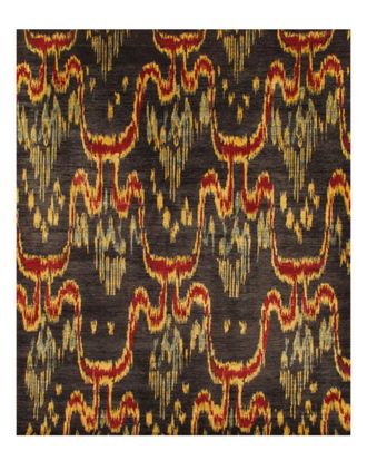 Pasargad Home Ikat Hand-Knotted Rug