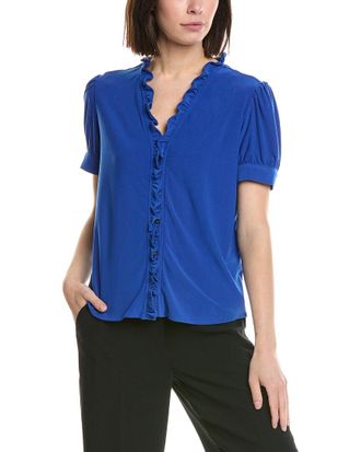 CeCe by Cynthia Steffe Cece Ruffle Trim Blouse