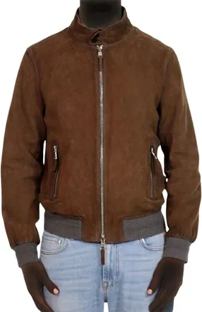 The Jack Leathers Hombre, Chaquetas, Marr&oacute;n, Talla: M