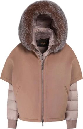 Moorer Stijlvolle Jas voor Mannen - Dames - Winterjassen - Beige - M - Jassen