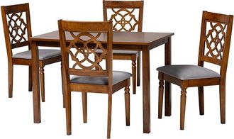 Baxton Studio Renaud Modern 5pc Dining Set