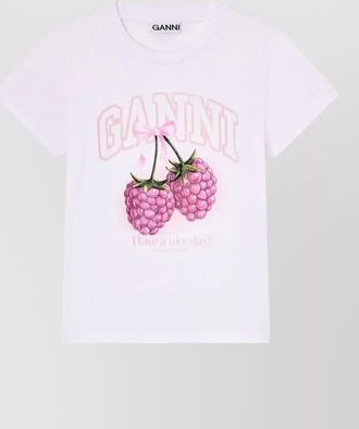 Ganni cotton baby fit t-shirt