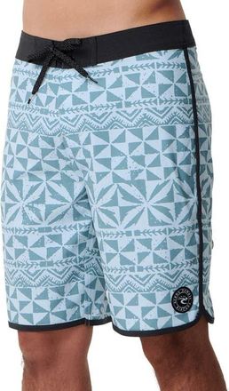 Rip Curl Mirage Big Tapa Board Shorts in Blue at Nordstrom, Size 33