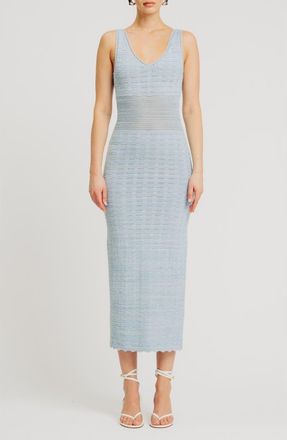 Ronny Kobo Mindy Sleeveless Knit Dress in Sky Blue Marl at Nordstrom, Size X-Small