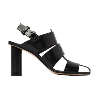 J.W.Anderson High Heel Sandals, female, Black, 6 UK, Black Leather Heeled Sandals
