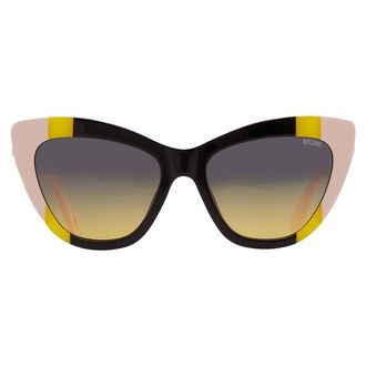 Moschino Grey Shaded Green Cat Eye Ladies Sunglasses MOS122/S 071C/JE 53
