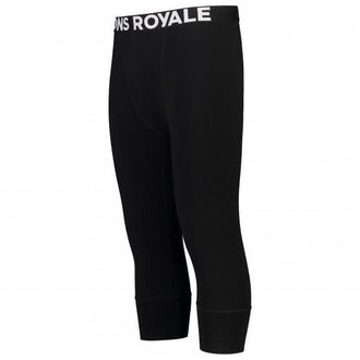 Mons Royale Cascade Merino Flex 200 3/4 Legging Merinounterw&auml;sche f&uuml;r Herren | schwarz