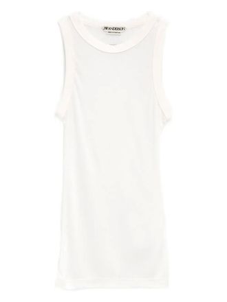 J.W.Anderson ribbed tank top - women - Micromodal - S - White