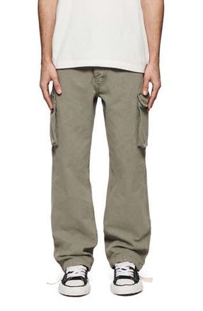 Purple Wide Leg Cotton Canvas Cargo Pants in Green at Nordstrom Rack, Size Small