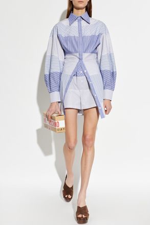 Moschino Dress With A Stripe Pattern, Womens, Multicolour