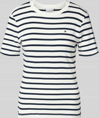 Tommy Hilfiger Slim Fit T-Shirt aus reiner Baumwolle in Weiss, Größe XXL