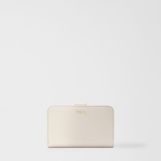 Furla Classic Portafoglio Compatto Perla E Grigio Chiaro Pelle Di Vitello Andromeda Donna