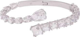 Swarovski Matrix Cuff Rhodium Shiny Crystal
