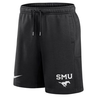 Nike SMU Mustangs Club Nike Mens Fleece Shorts in Black | M73891P401SMUN-BLK